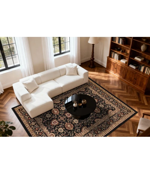 Dynamic Rugs YAZD Black 2803 7ft. 10in. x 10ft. 10in. Rect. Rug