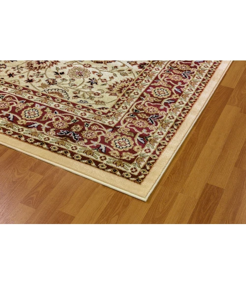 Dynamic Rugs YAZD Cream/Red 2803 7ft. 10in. x 10ft. 10in. Rect. Rug
