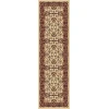 Dynamic Rugs YAZD Cream/Red 2803 2ft. x 7ft. 7in. Rect. Rug