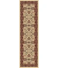 Dynamic Rugs YAZD Cream/Red 2803 2ft. x 7ft. 7in. Rect. Rug