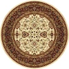 Dynamic Rugs YAZD Cream/Red 2803 5ft. 3in. Round Rug