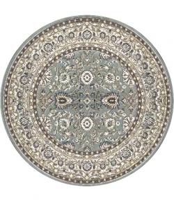 Dynamic Rugs YAZD Grey/Ivory 2803 5ft. 3in. Round Rug