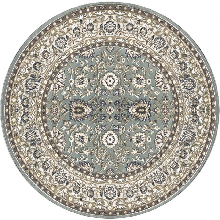 Dynamic Rugs YAZD Grey/Ivory 2803 5ft. 3in. Round Rug