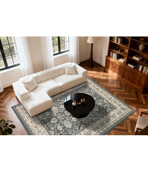 Dynamic Rugs YAZD Grey/Ivory 2803 2ft. x 3ft. 6in. Rect. Rug