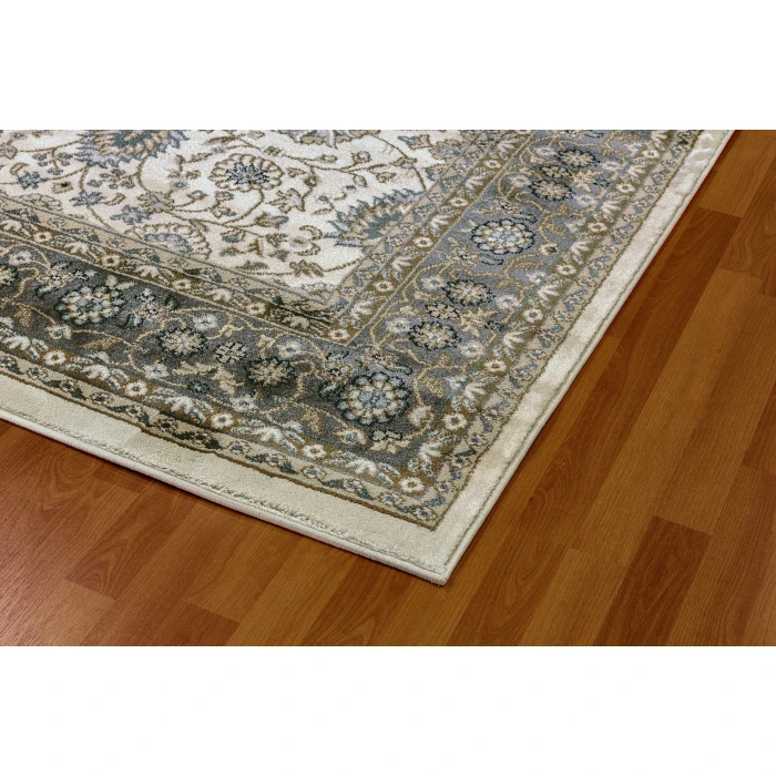 Dynamic Rugs YAZD Ivory/Grey 2803 2ft. x 7ft. 7in. Rect. Rug
