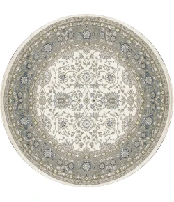 Dynamic Rugs YAZD Ivory/Grey 2803 5ft. 3in. Round Rug