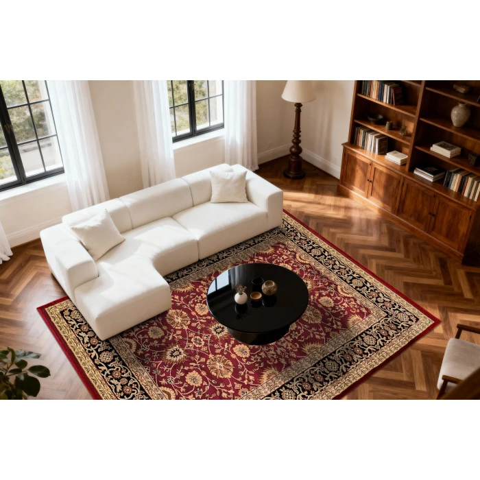Dynamic Rugs YAZD Red/Black 2803 7ft. 10in. x 10ft. 10in. Rect. Rug