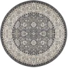 Dynamic Rugs YAZD Grey/Ivory 2803 5ft. 3in. Round Rug