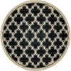 Dynamic Rugs YAZD Black 2816 5ft. 3in. Round Rug