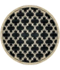 Dynamic Rugs YAZD Black 2816 5ft. 3in. Round Rug