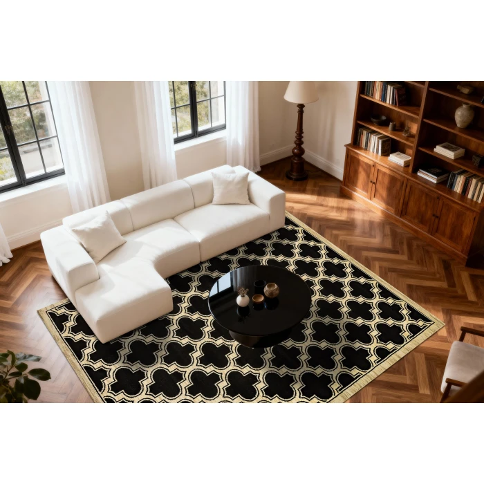 Dynamic Rugs YAZD Black 2816 2ft. x 7ft. 7in. Rect. Rug