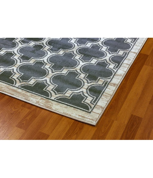 Dynamic Rugs YAZD Blue/Ivory 2816 3ft. 3in. x 5ft. 3in. Rect. Rug