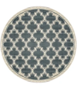 Dynamic Rugs YAZD Blue/Ivory 2816 5ft. 3in. Round Rug