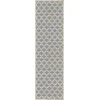 Dynamic Rugs YAZD Grey/Ivory 2816 2ft. x 7ft. 7in. Rect. Rug