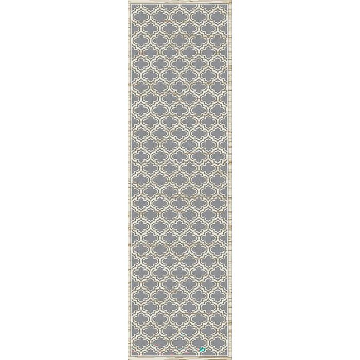Dynamic Rugs YAZD Grey/Ivory 2816 2ft. x 7ft. 7in. Rect. Rug