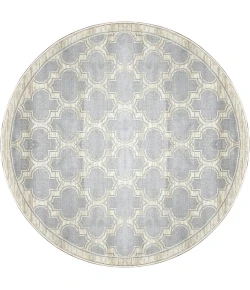 Dynamic Rugs YAZD Grey/Ivory 2816 5ft. 3in. Round Rug