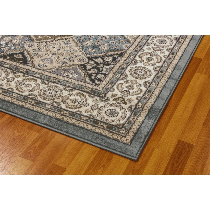 Dynamic Rugs YAZD Blue/Ivory 8471 7ft. 10in. x 10ft. 10in. Rect. Rug