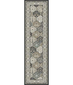 Dynamic Rugs YAZD Grey/Ivory 8471 2ft. x 7ft. 7in. Rect. Rug
