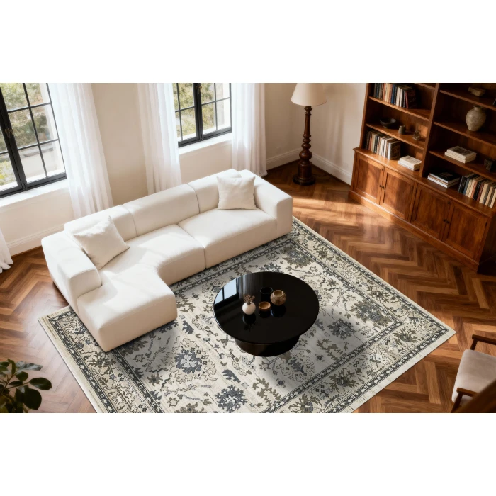 Dynamic Rugs YAZD Ivory 8531 3ft. 3in. x 5ft. 3in. Rect. Rug