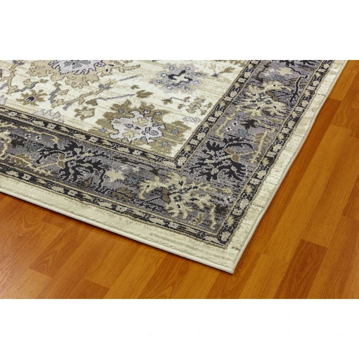 Dynamic Rugs YAZD Ivory/Grey 8531 2ft. x 7ft. 7in. Rect. Rug