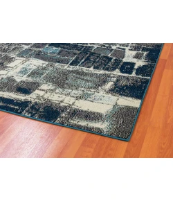 Dynamic Rugs ZODIAC Grey/Blue 6624 7ft. 10in. x 10ft. 10in. Rect. Rug