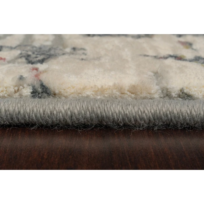 Dynamic Rugs COUTURE Grey/Blue 52023 5ft. 3in. x 7ft. 7in. Rect. Rug