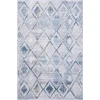 Dynamic Rugs MOSAIC Cream/Grey/Blue 1666 5ft. 3in. x 7ft. 7in. Rect. Rug