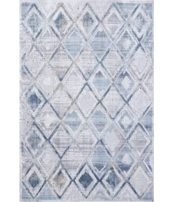 Dynamic Rugs MOSAIC Cream/Grey/Blue 1666 5ft. 3in. x 7ft. 7in. Rect. Rug