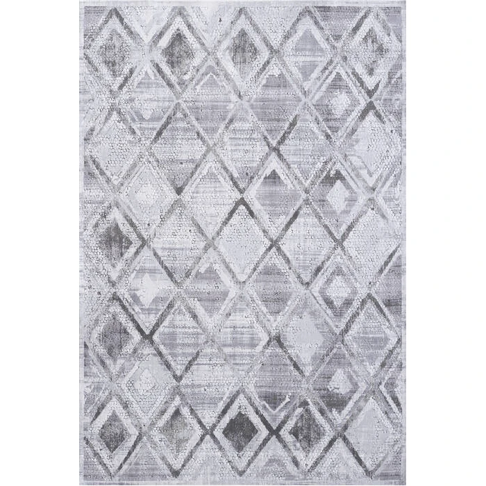 Dynamic Rugs MOSAIC Grey/Cream 1666 5ft. 3in. x 7ft. 7in. Rect. Rug