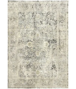 Dynamic Rugs NIRVANA Ivory/Grey 1950 4ft. x 5ft. 6in. Rect. Rug