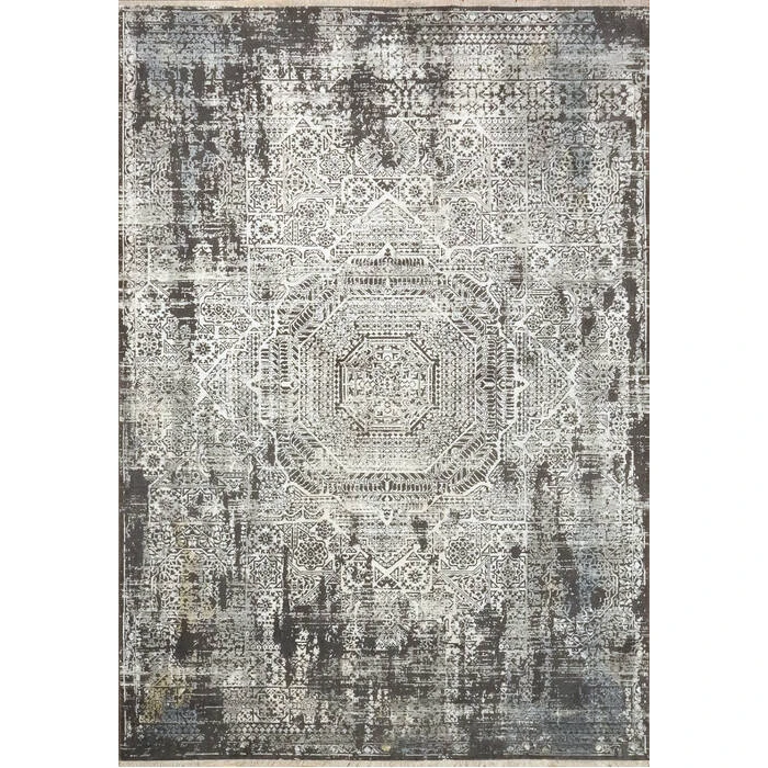 Dynamic Rugs NIRVANA Grey 1921 7ft. 10in. x 10ft. 9in. Rect. Rug