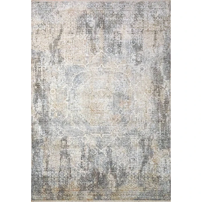 Dynamic Rugs NIRVANA Grey/Blue 1921 4ft. x 5ft. 6in. Rect. Rug