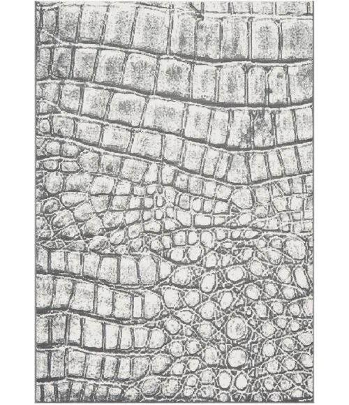 Dynamic Rugs MYSTERIO Silver 1218 6ft. 7in. x 9ft. 6in. Rect. Rug