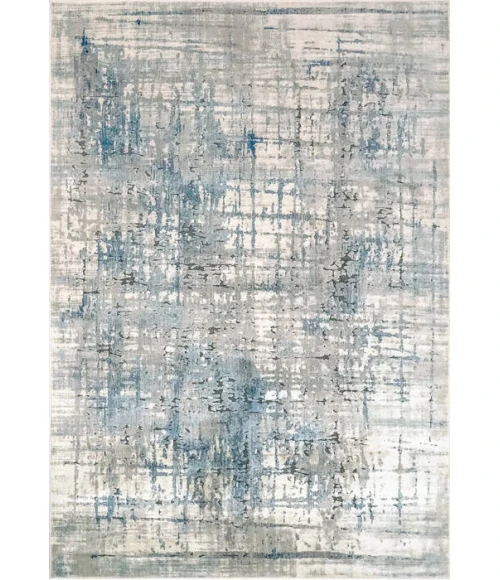 Dynamic Rugs SCOUT Ivory/Blue 1681 5ft. 3in. x 7ft. 7in. Rect. Rug