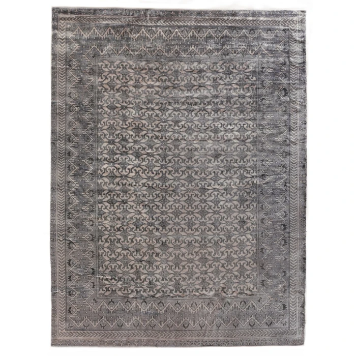 Exquisite Rugs Antique Weave Bamboo Ivory/Silver 100016X9 6ft.X9ft. Rect. Rug