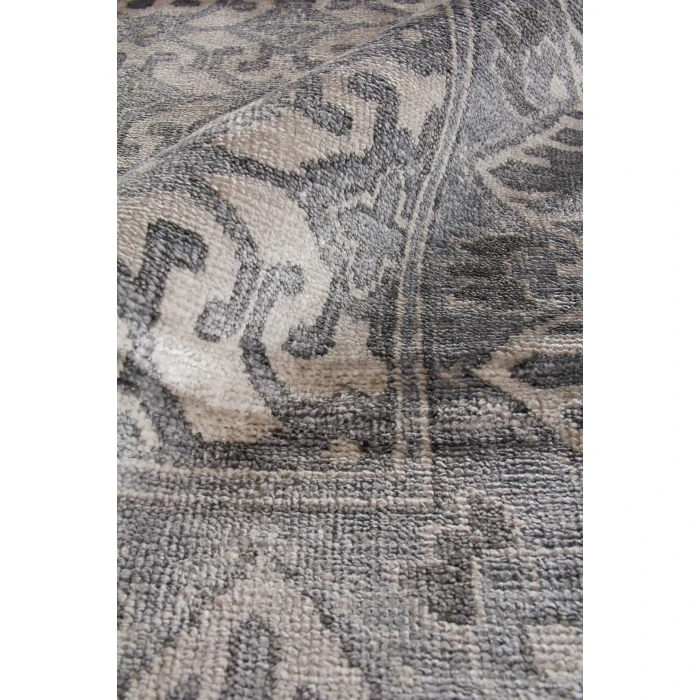 Exquisite Rugs Antique Weave Bamboo Ivory/Silver 100016X9 6ft.X9ft. Rect. Rug