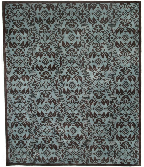 Exquisite Rugs Tufted Contemporary Blue/Brown 100512X15 12ft.X15ft. Rect. Rug