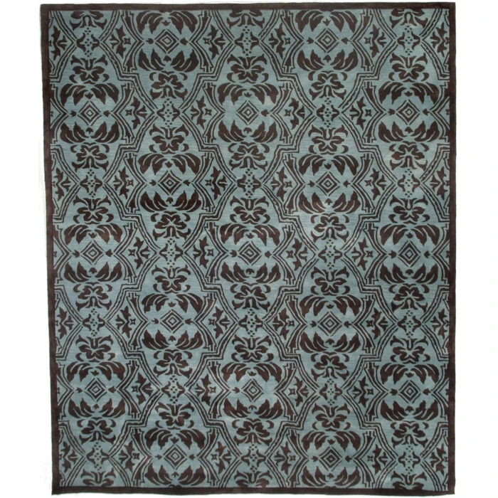 Exquisite Rugs Tufted Contemporary Blue/Brown 100512X15 12ft.X15ft. Rect. Rug