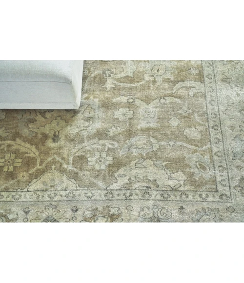 Exquisite Rugs Antique Weave Oushak Gray/Brown 200114X18 14ft.X18ft. Rect. Rug