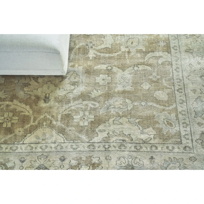 Exquisite Rugs Antique Weave Oushak Gray/Brown 20014X6 4ft.X6ft. Rect. Rug