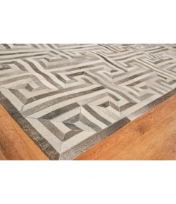 Exquisite Rugs Natural Hide Gray/Ivory 20081X16 1ft.X1ft.6in. Rect. Rug
