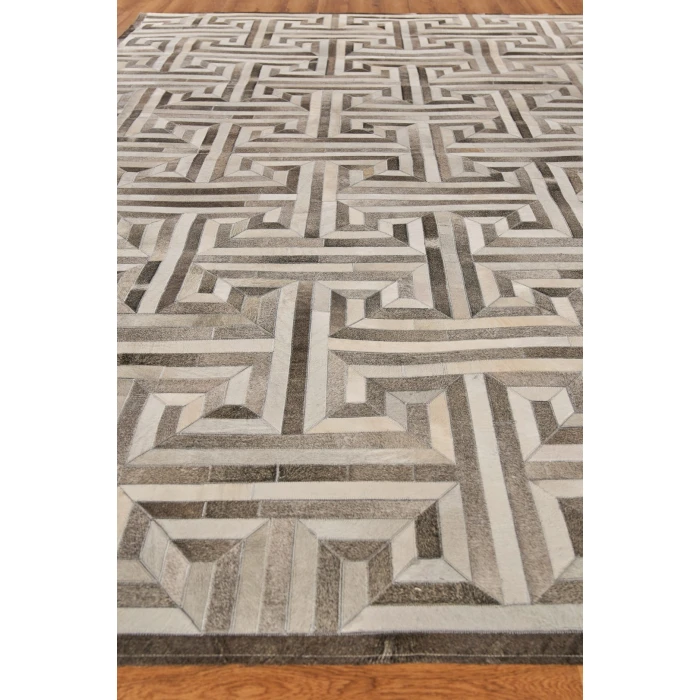 Exquisite Rugs Natural Hide Gray/Ivory 20085X8 5ft.X8ft. Rect. Rug