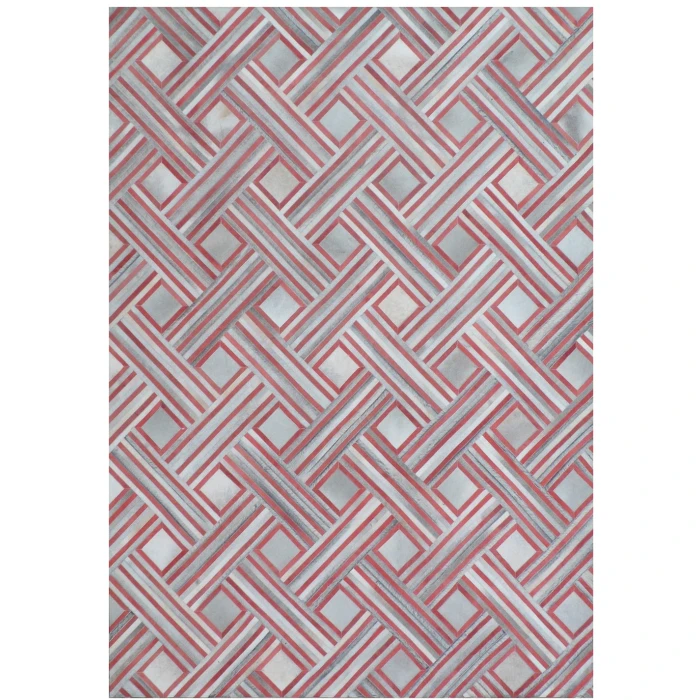 Exquisite Rugs Natural Hide Red/Multi 21378x10 8ft.x10ft. Rect. Rug