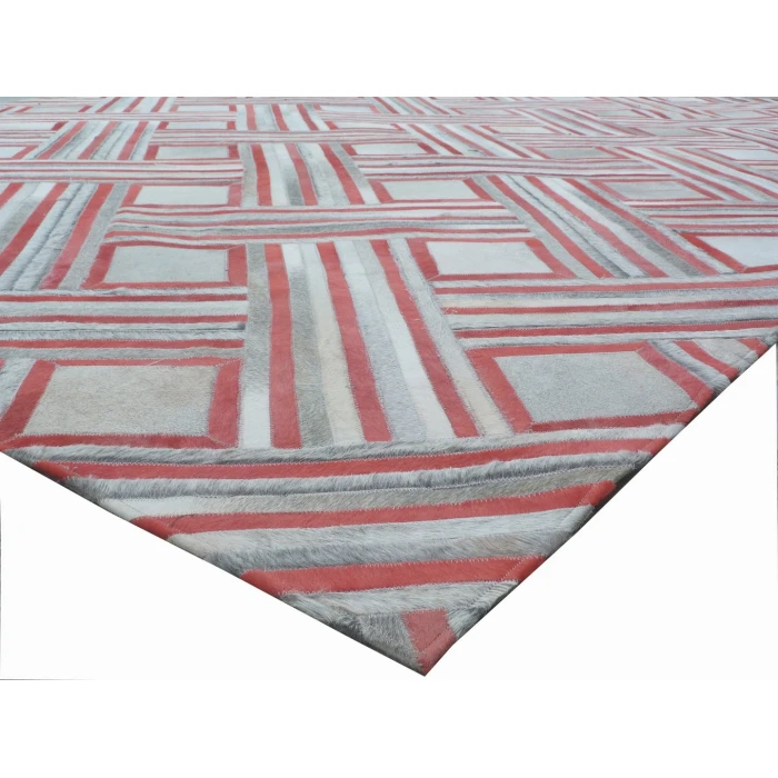 Exquisite Rugs Natural Hide Red/Multi 21378x10 8ft.x10ft. Rect. Rug