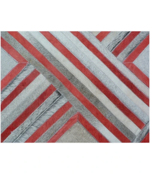 Exquisite Rugs Natural Hide Red/Multi 21378x10 8ft.x10ft. Rect. Rug