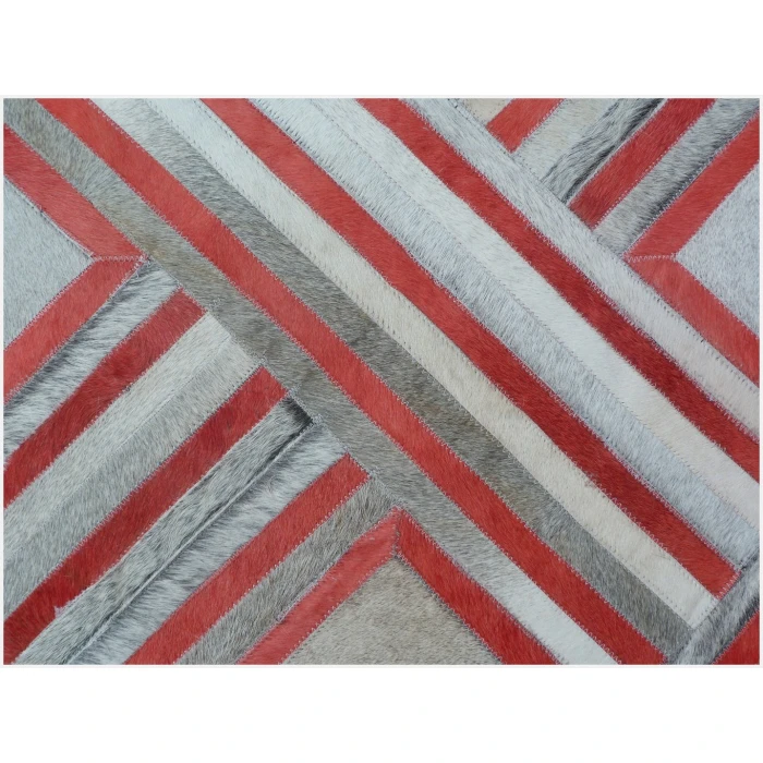 Exquisite Rugs Natural Hide Red/Multi 21378x10 8ft.x10ft. Rect. Rug