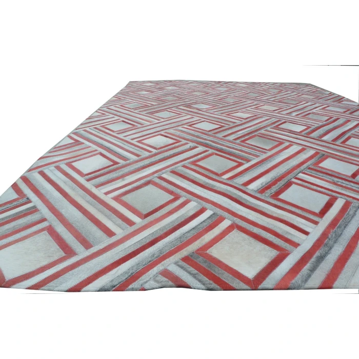Exquisite Rugs Natural Hide Red/Multi 21378x10 8ft.x10ft. Rect. Rug