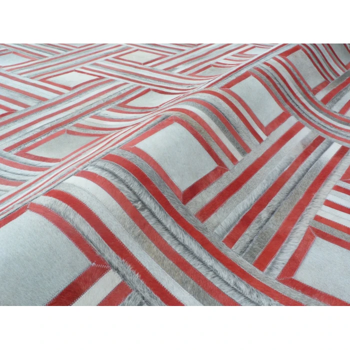 Exquisite Rugs Natural Hide Red/Multi 21378x10 8ft.x10ft. Rect. Rug