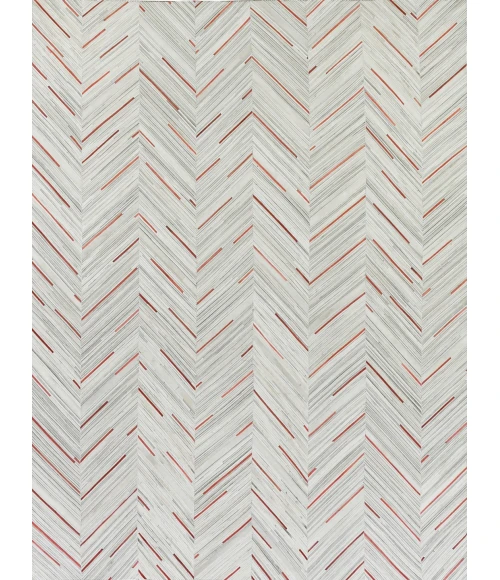 Exquisite Rugs Natural Hide Ivory/Beige/Red/Multi 21381X16 1ft.X1ft.6in. Rect. Rug