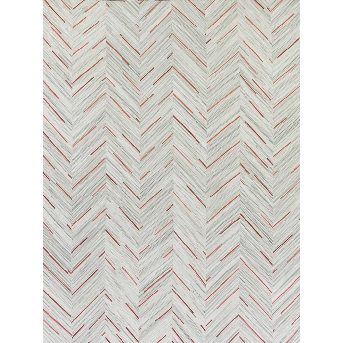 Exquisite Rugs Natural Hide Ivory/Beige/Red/Multi 21385X8 5ft.X8ft. Rect. Rug